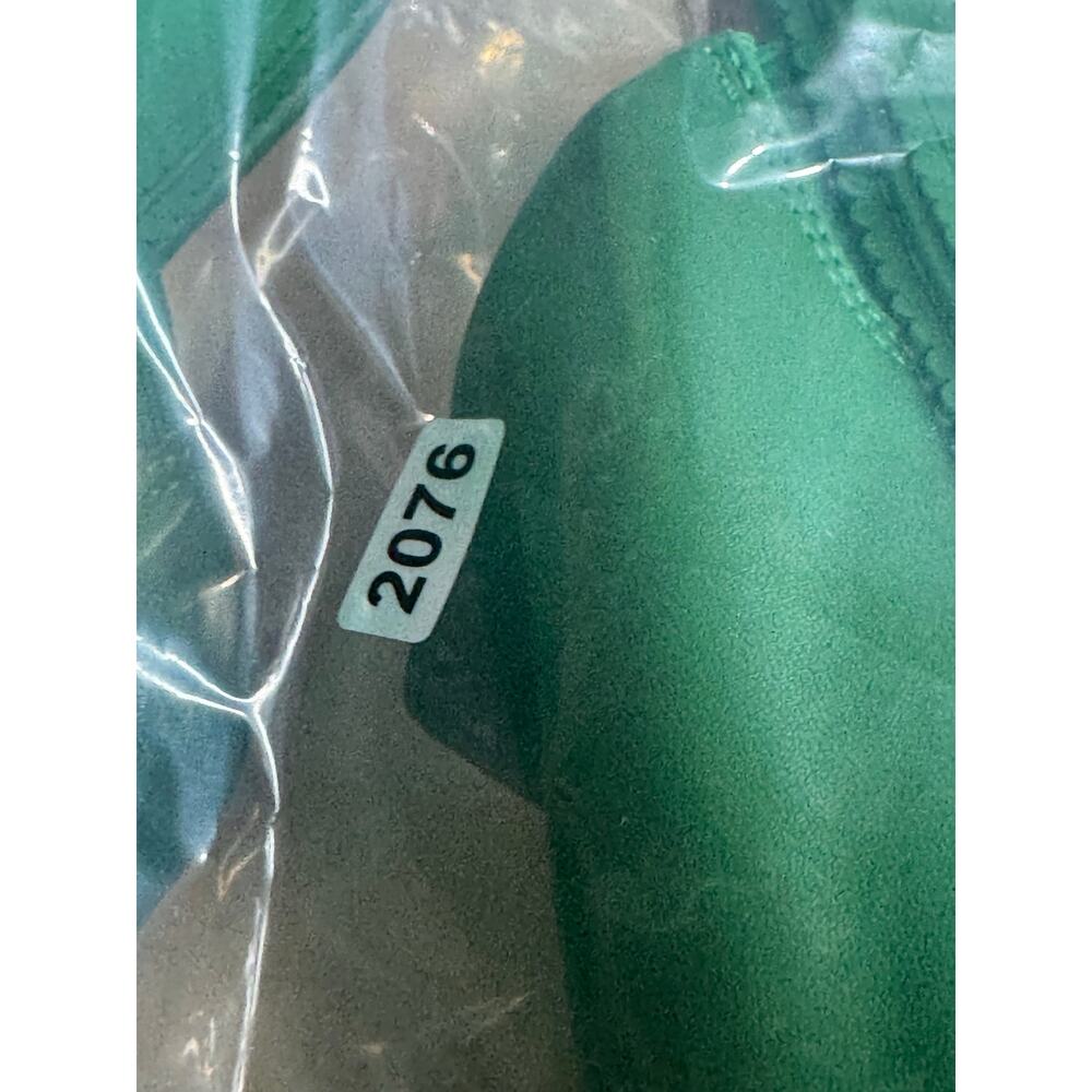 Dolce Vita Chunky Green Leather Slide Sandals - Picture 6 of 6
